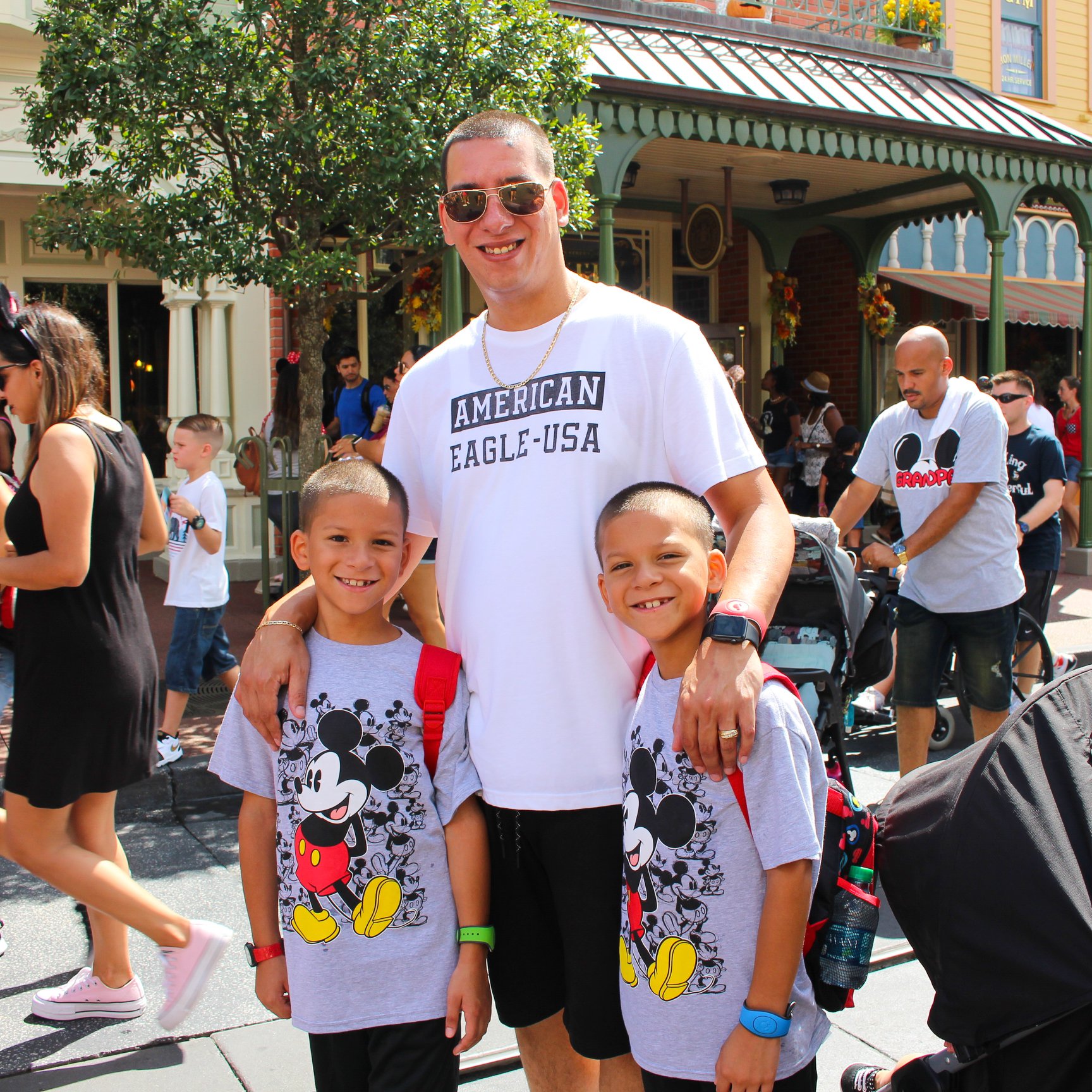 Dean and the boys at Disney