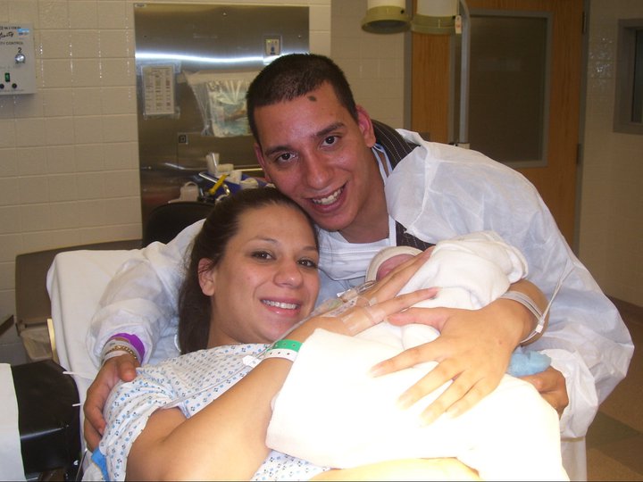 New baby hospital moment