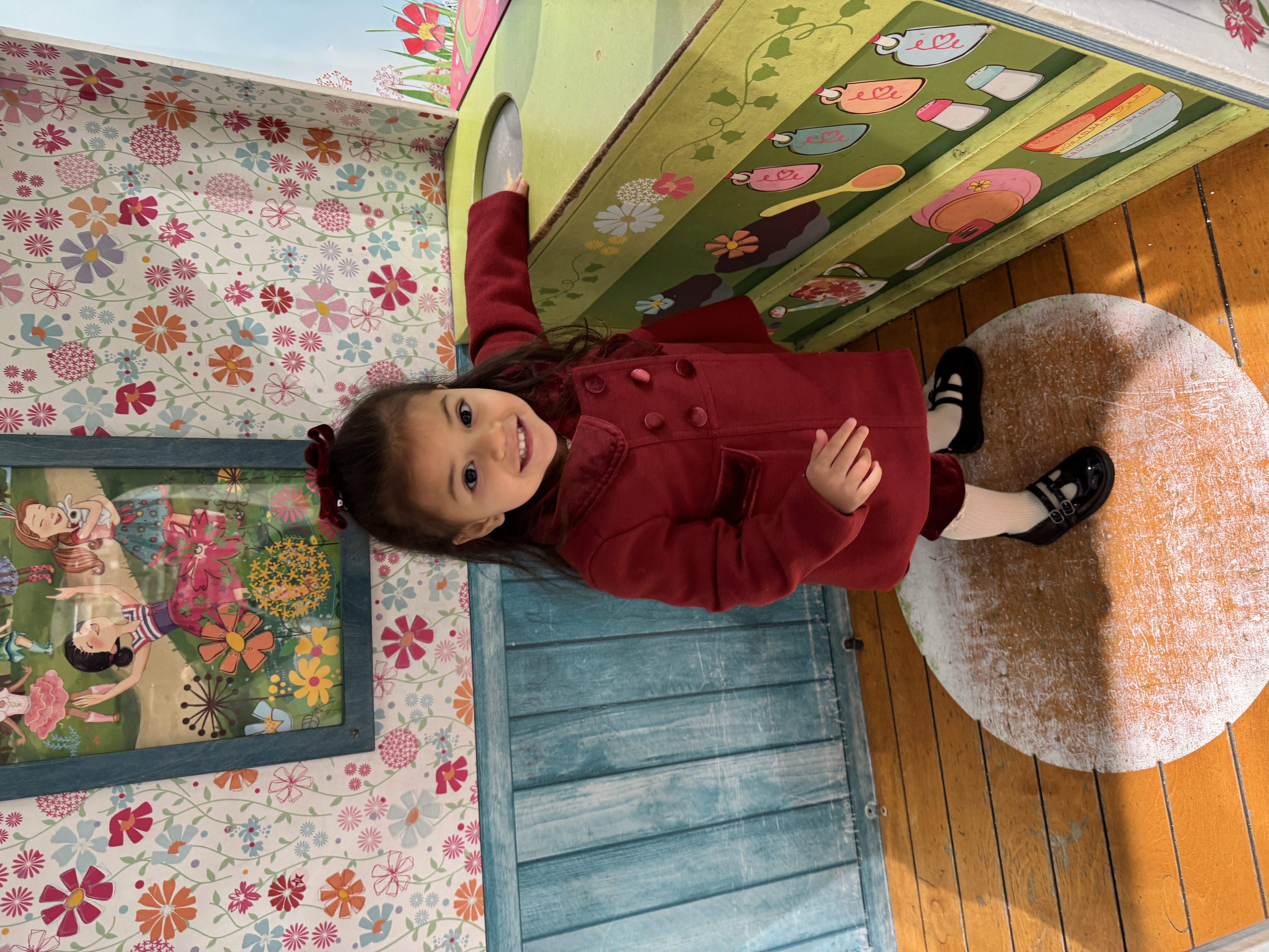 Little red coat smile
